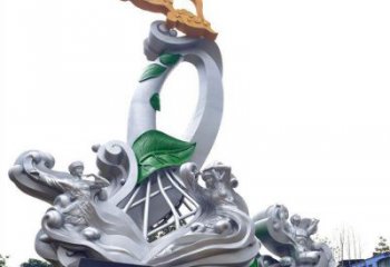 佛山蘭花雕塑承接，城市裝飾，大型蘭花花朵雕塑公司