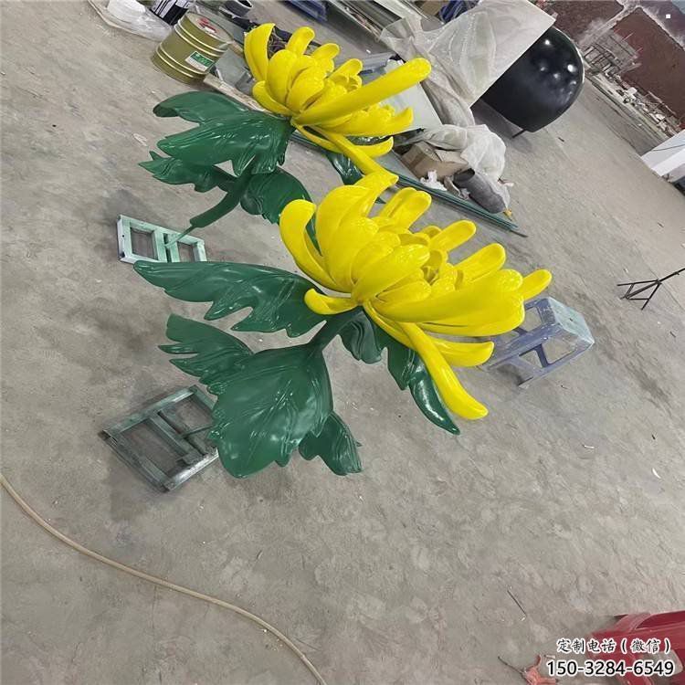 唐山景區(qū)菊花雕塑優(yōu)選，圓雕體系，城市菊花雕塑選定