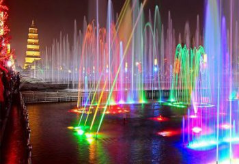 貴陽選定噴泉雕塑，燈光數(shù)控效果，水景藝術(shù)雕塑