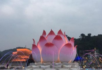 清鎮(zhèn)蓮花雕塑廠家，景區(qū)雕塑，水景蓮花噴泉雕塑精選