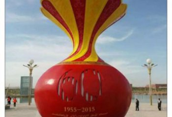 萬(wàn)寧花瓶雕塑工廠選用，街道標(biāo)識(shí)，玻璃鋼花瓶雕塑批發(fā)