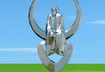 藁城創(chuàng)意牛郎織女雕塑