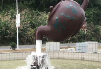 周口小區(qū)天壺標志雕塑，多彩藝術(shù)，天壺雕塑生產(chǎn)廠家