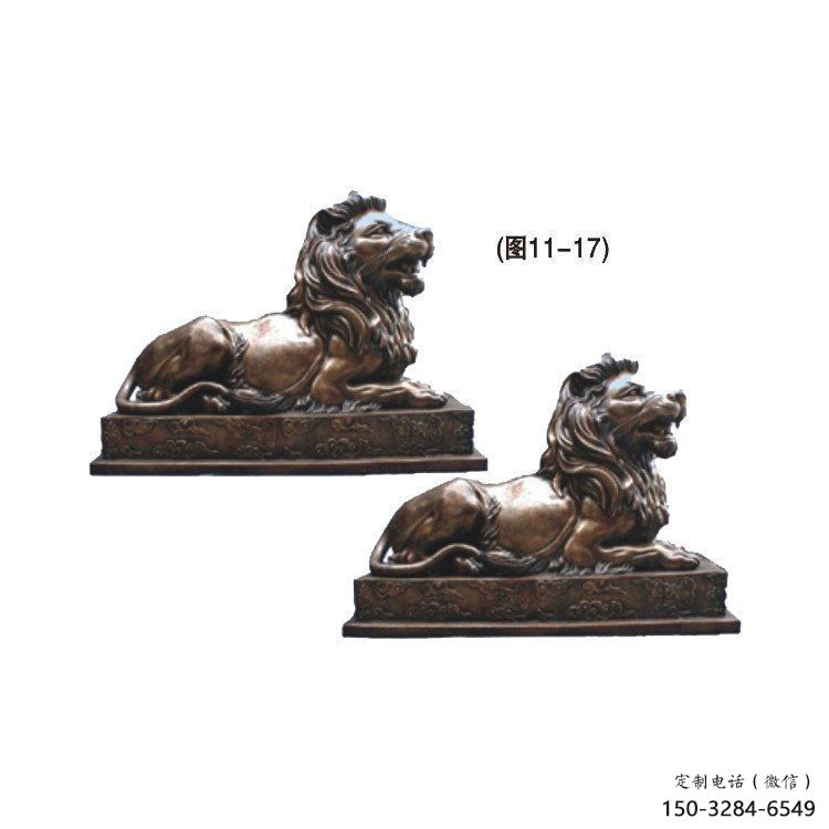 齊齊哈爾公園獅子雕塑供求，景觀雕塑，鑄銅趴獅雕塑優(yōu)選