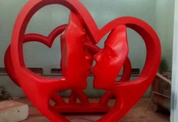 恩施制造心形人物雕塑供需，鋼管組合，雕塑工程制作供應(yīng)