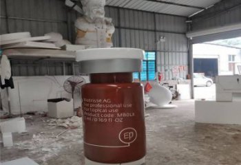 常德瓶子雕塑批發(fā)，景觀雕塑，主題玻璃鋼藥瓶子雕塑標(biāo)準(zhǔn)