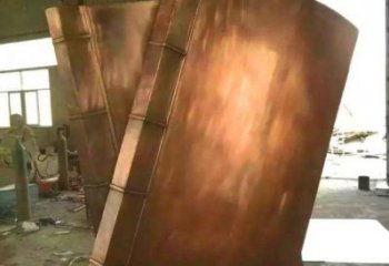 德惠鑄銅書籍供應(yīng)，街景小品，銅書籍雕塑廠家優(yōu)價