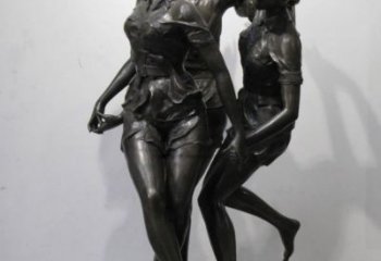 鹽城住宅小區(qū)跳舞雕塑