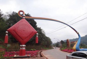 建鄴街道中國(guó)結(jié)雕塑