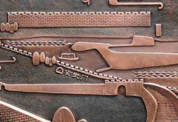 鎮(zhèn)江銅浮雕景墻雕塑，圓雕工藝