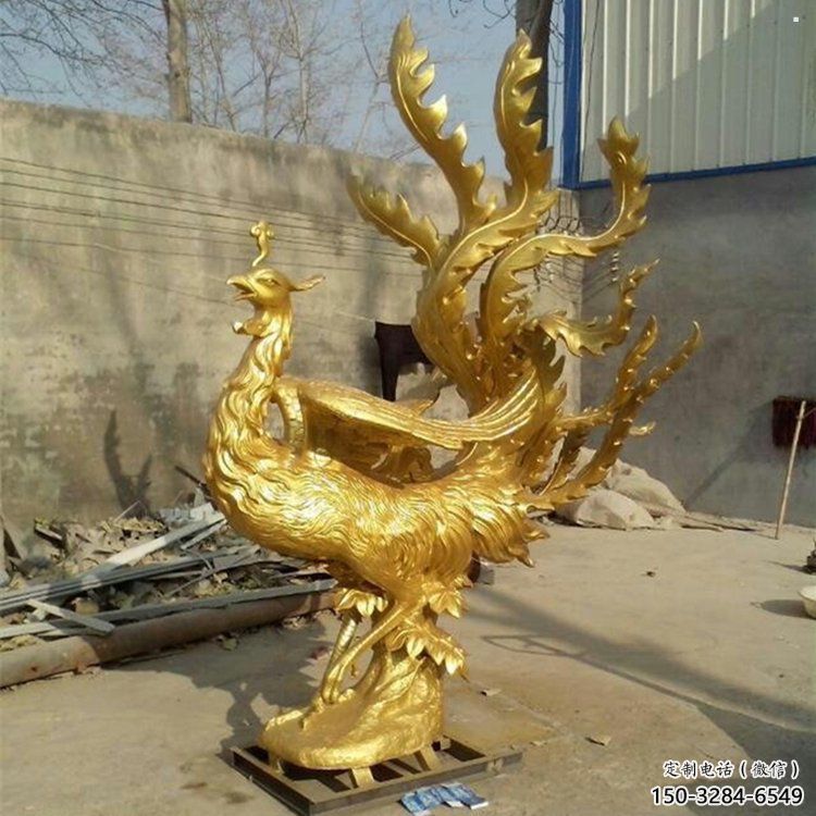 新余鳳凰雕塑廠家，鍛造工藝，銅鳳凰雕塑廠家承接