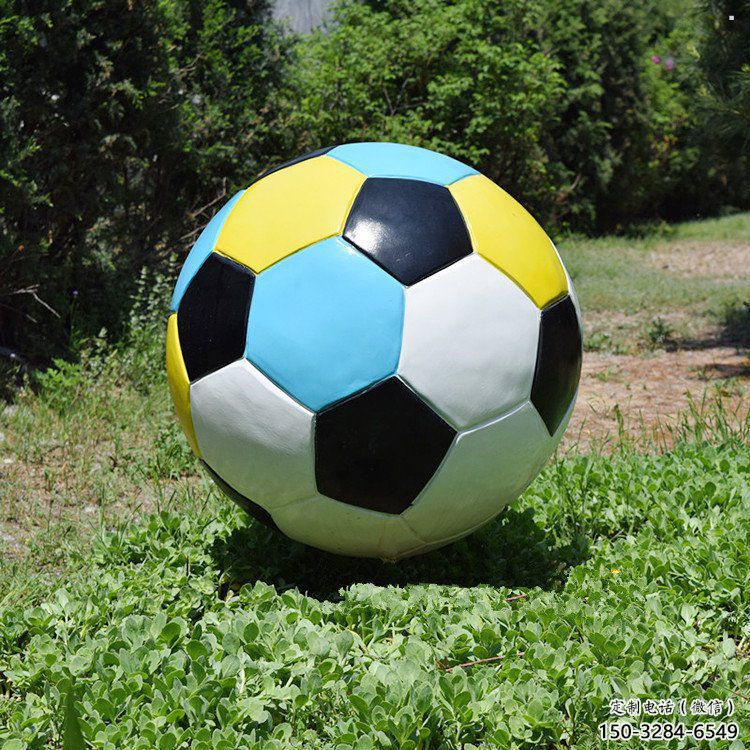 賽罕籃球雕塑觀賞型，戶外擺放，玻璃鋼籃球雕塑定制廠家