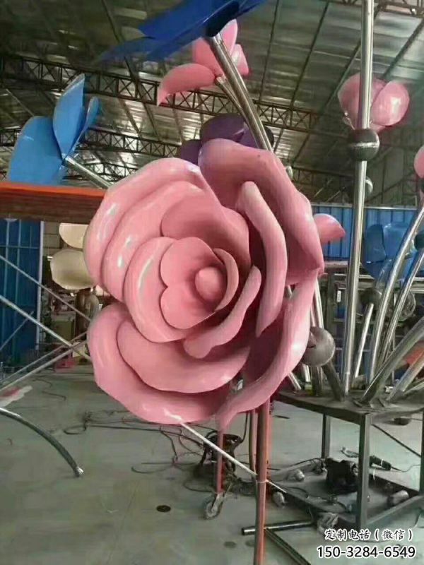 阿拉善盟牡丹花雕塑工廠優(yōu)選，城市裝飾，牡丹花花朵雕塑供給