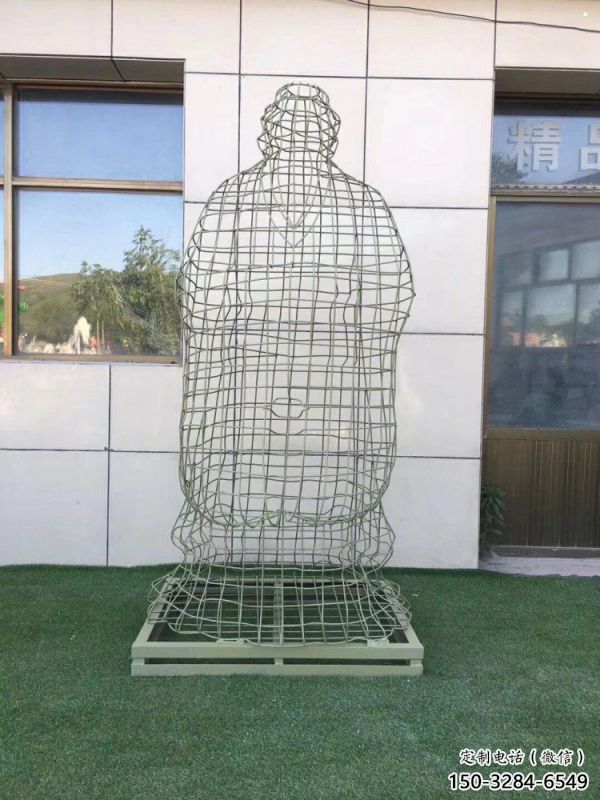 烏蘭察布鏤空孔子雕塑訂做，景區(qū)雕塑，鐵藝古代人物雕塑定價