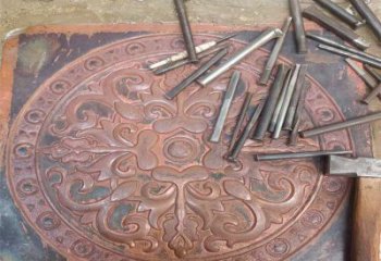 盤(pán)錦花卉浮雕精品，鍛銅構(gòu)件，別墅花卉浮雕廠家