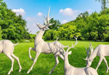 西吉梅花鹿雕塑定價(jià)，景觀概念，玻璃鋼梅花鹿雕塑預(yù)定