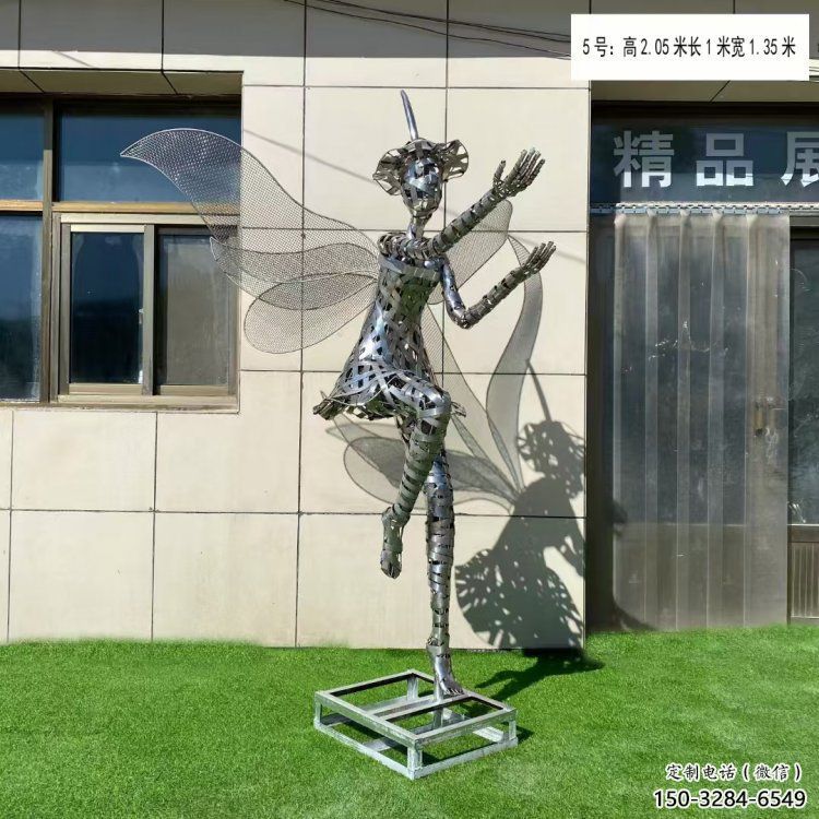 延安現(xiàn)代鏤空舞者雕塑承接，歐式風格，鐵藝跳舞雕塑精選