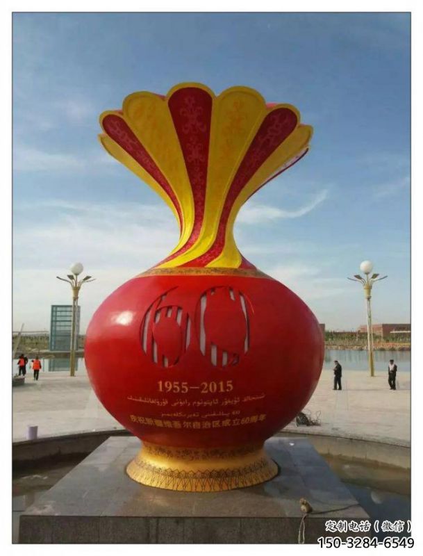 拉薩市花瓶雕塑工廠選用，街道標(biāo)識(shí)，玻璃鋼花瓶雕塑批發(fā)