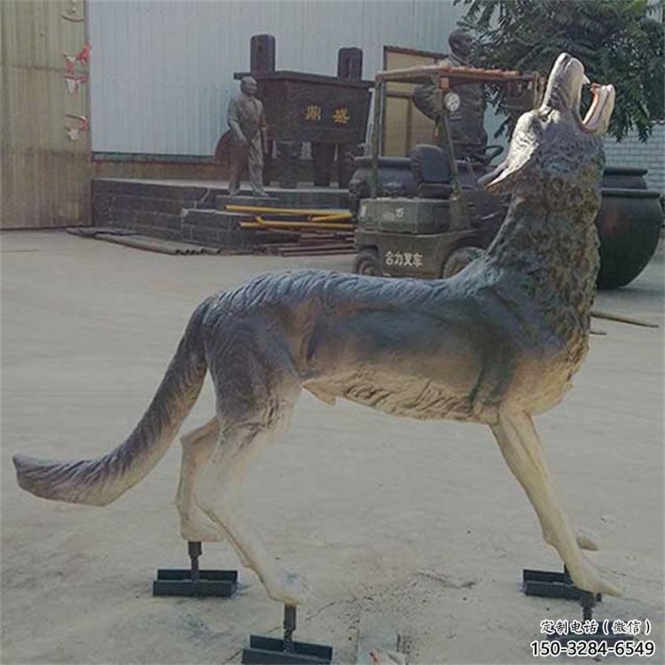 昌都銅狼雕塑廠家，銅雕動物狼，仿真工藝制作