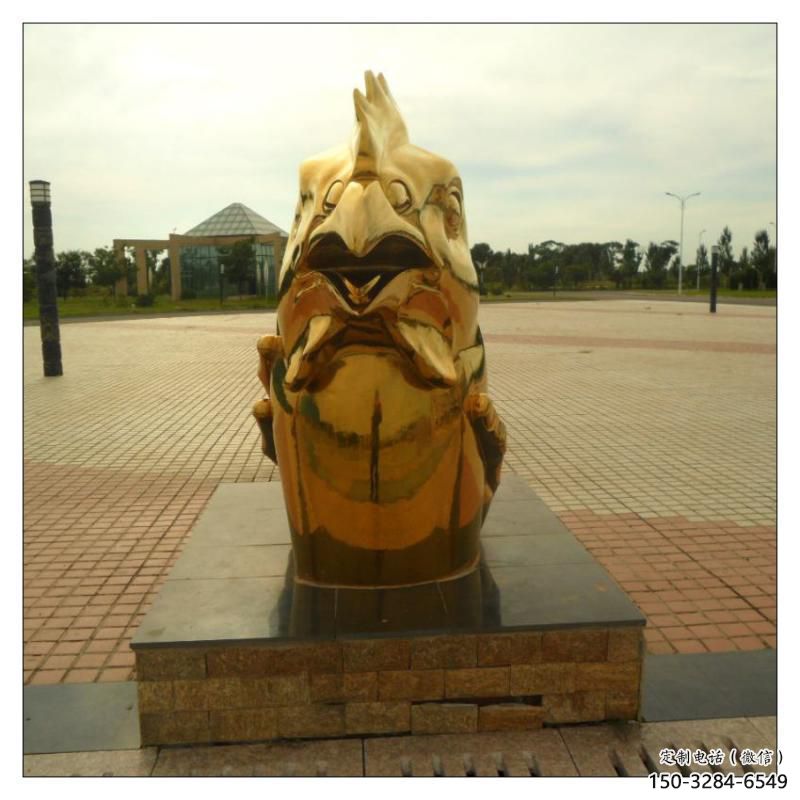 迪慶不銹鋼生肖雕塑，鍍鈦工藝，公園廣場(chǎng)戶(hù)外擺放