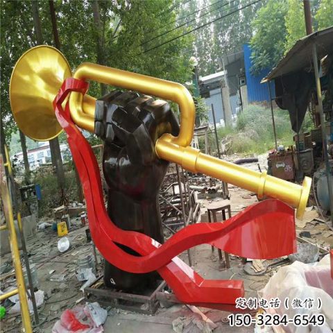 大型號(hào)角雕塑 商業(yè)街廣場(chǎng)雕塑 黨建擺件